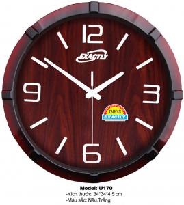 Đồng hồ treo tương giá gỗ